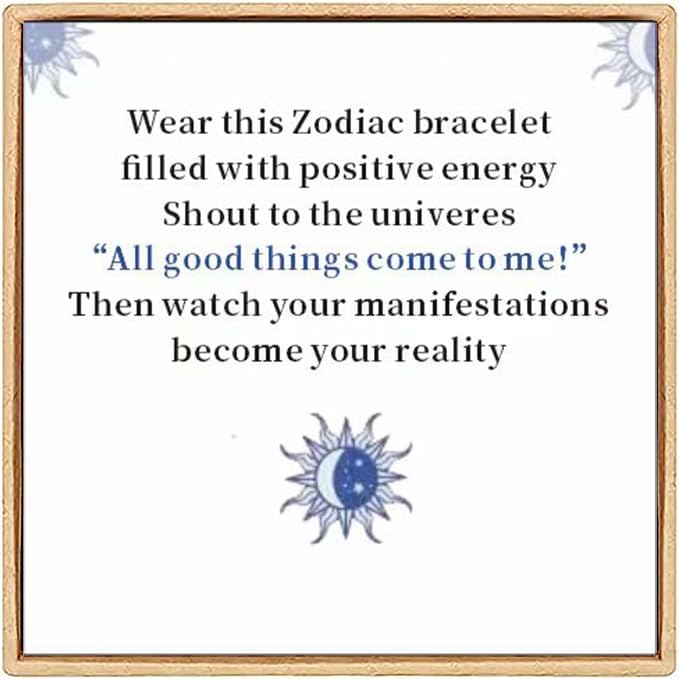 VBWEOI Store Gleym Bracelet, Zodiac Signs Spirit Bracelet, Multilayer Adjustable 12 Constellation Zodiac PU Leather Bracelet, Gleym Manifestation Bracelet Jewelry Gifts for Women and Man - Image 5